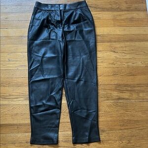 Express Black Faux Leather Women's Dress Pants